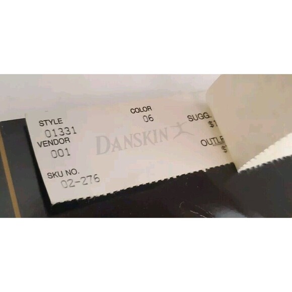 Danskin Ultra Shimmery Tights 1993 Lt Toast Size A NOS 1331 - Picture 4 of 7